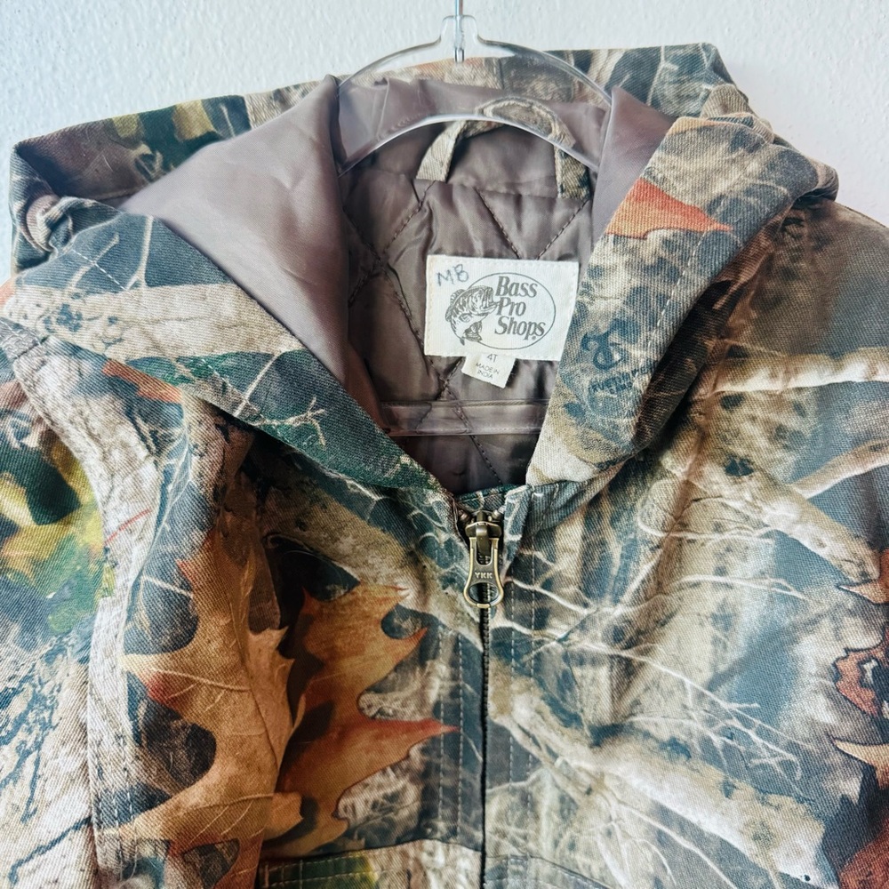 Bass Pro Shops Camo Hooded Jacket for Toddlers - Picture 3 of 7